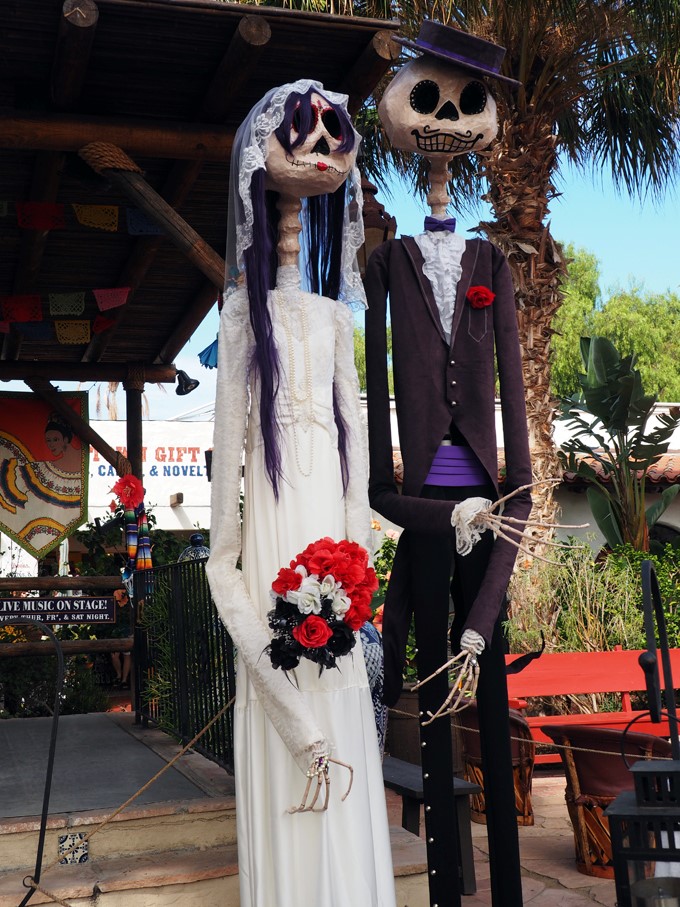 skeletal bride and groom