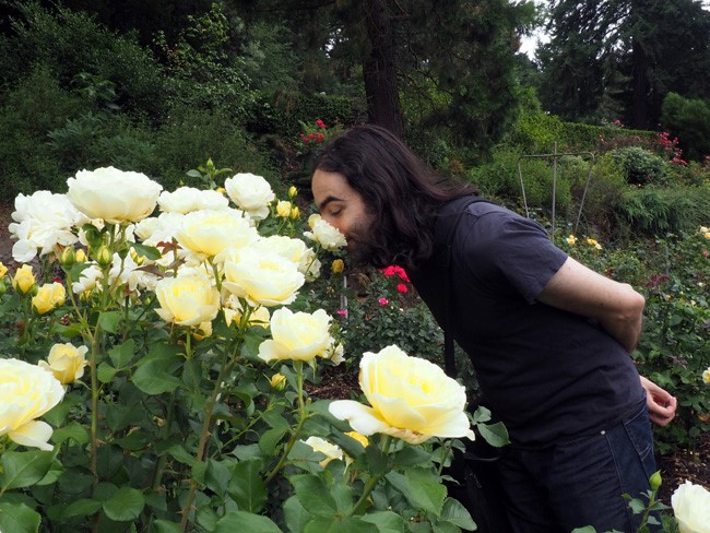 smelling the roses